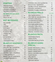 Blancas Cafe menu 1