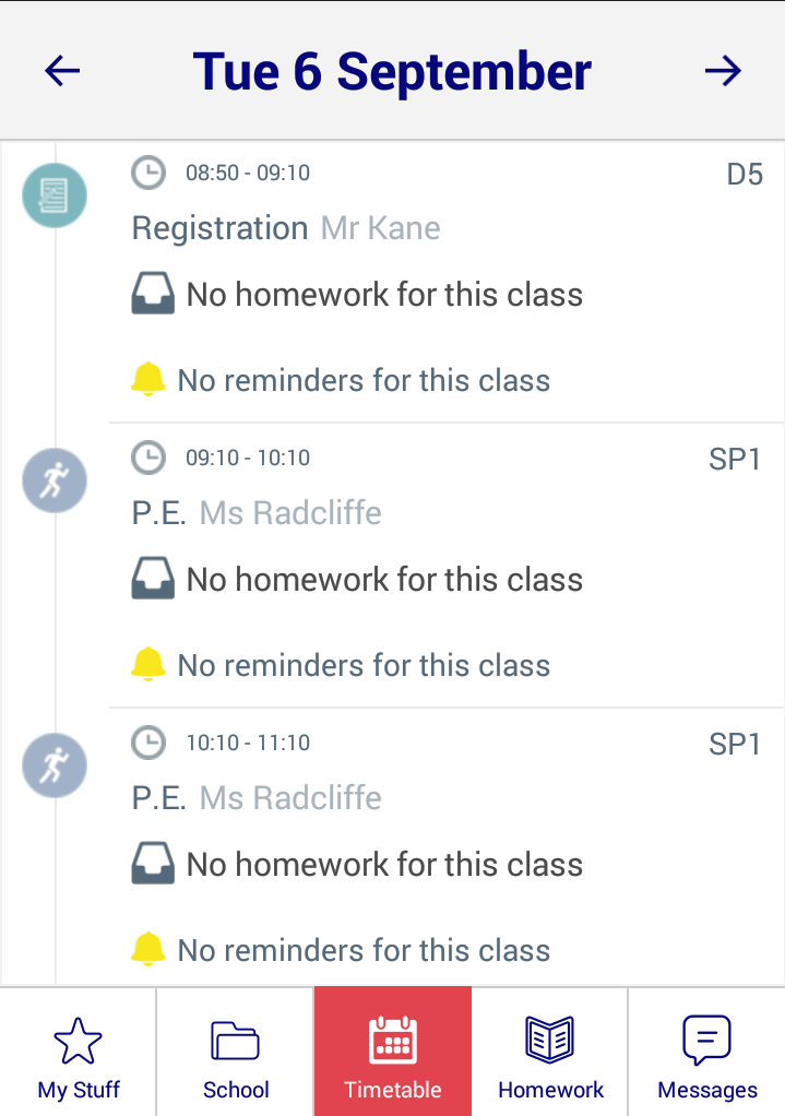 CSS Planner Screen 1
