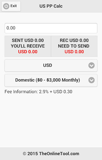 US PP Calc PayPal - No Ads