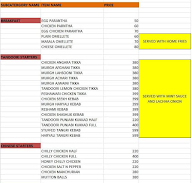 Sector 8C Rasoi menu 1