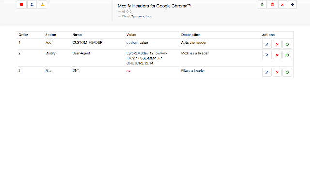 Modify Headers for Google Chrome™