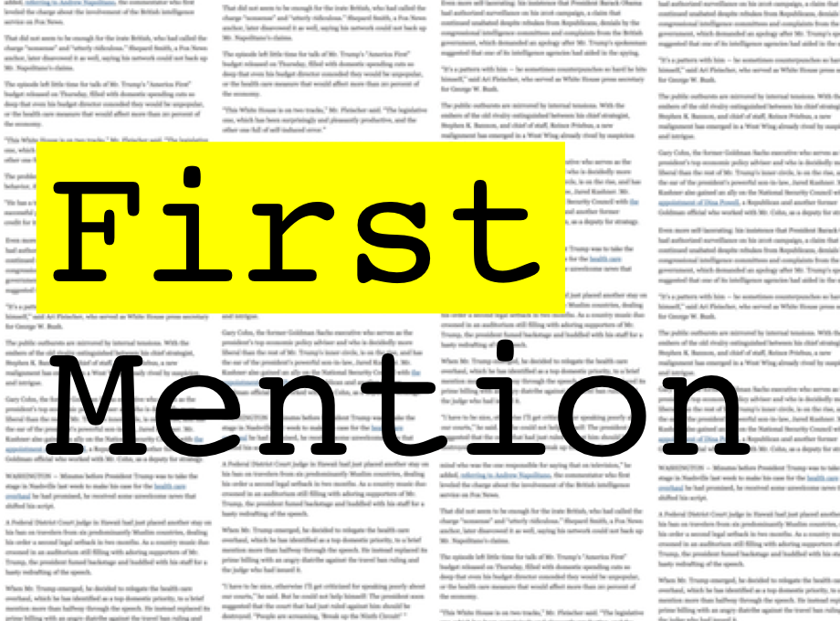 First Mention Preview image 1