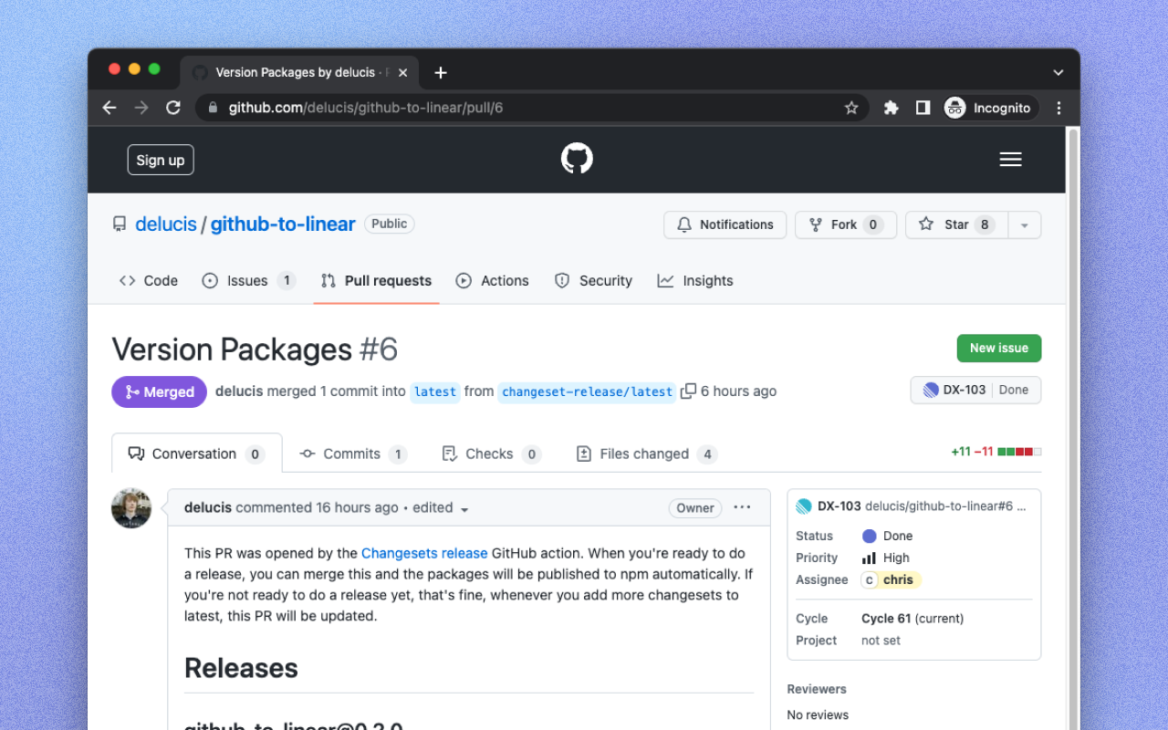 GitHub to Linear Preview image 4