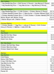 Aminiya Biryani menu 1