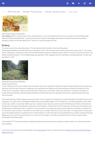 Railway lines in Poland