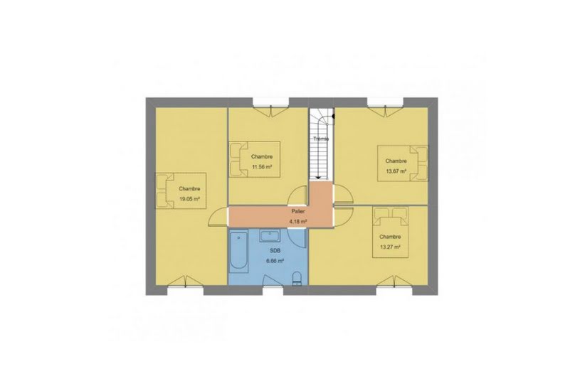  Vente Terrain + Maison - Terrain : 993m² - Maison : 119m² à Bourgbarré (35230) 