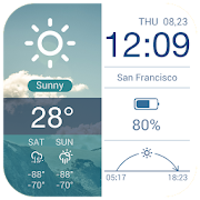 Multifunctional Weather Clock  Icon