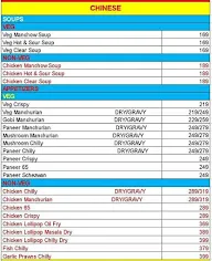 Chinese Gully menu 4