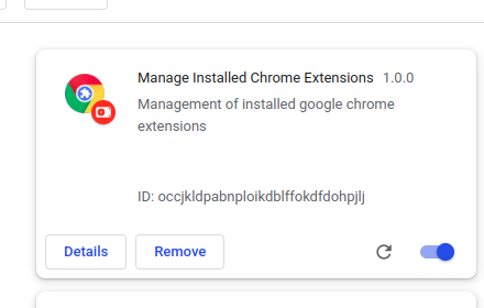 Manage Installed Chrome Extensions small promo image