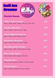 Mr Rolly's Roll Ice Cream menu 4