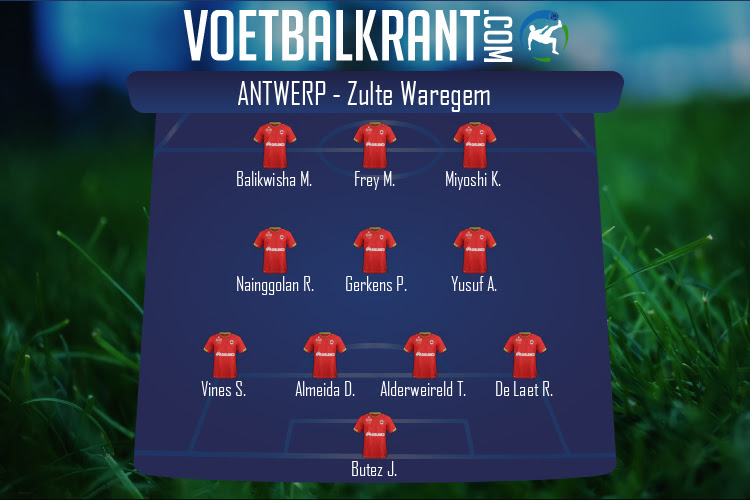 Opstelling Antwerp | Antwerp - Zulte Waregem (31/07/2022)