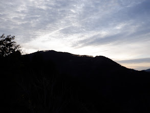 大茂山のシルエット