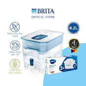 [Mã Lifemc11Sa - 10% Đơn 99K] Combo Bình Lọc Nước Brita Flow 8.2L Kèm Hộp 3 Lõi Lọc Brita Maxtra Plus