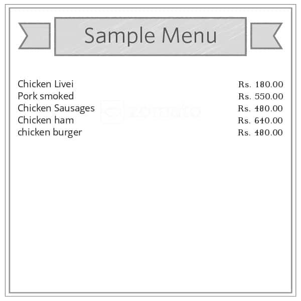 Khub Chand Piggery Mart menu 