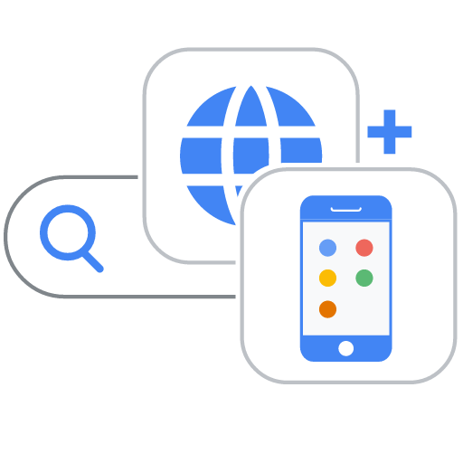 This logo represents web and app optimization for your Google Ads campaigns.