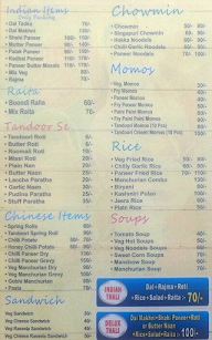 Sagar Narula Fast Food menu 1