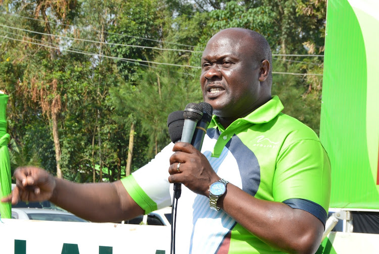 Khwisero constituency ANC MP candidate Godfrey Kanoti in a past event in Kakamega