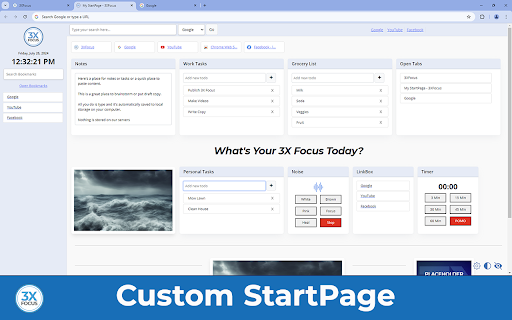 3XFocus - Custom StartPage & Dashboard