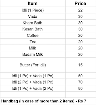 Malenadu Brahmins Coffe Katte menu 1