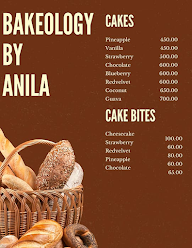 Bakeology By Anila menu 1