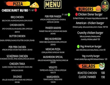 Omiz Foodzone menu 