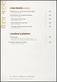 Madam Chutney menu 6