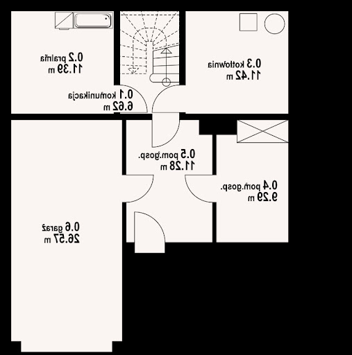 Jaworzynka dw 15 - Rzut piwnicy