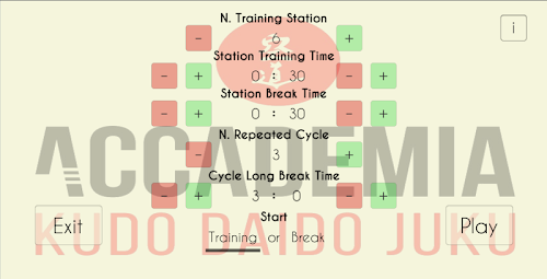 Android application Timer Kudo Training screenshort