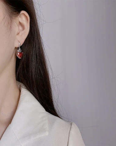 Boucles d'oreilles vintage en argen - 1