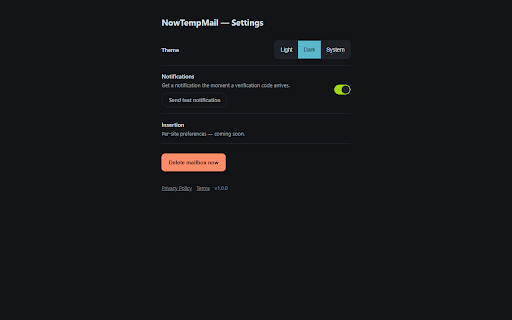 NowTempMail — Disposable Email screenshot 3