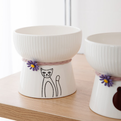 Title 2, Household Simple and Cute Ceramic Pet Drinking ...
