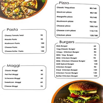 Zan Cafe menu 