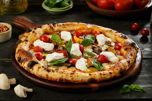 Naples - Veggie Delight Pizza With Burrata Cheese