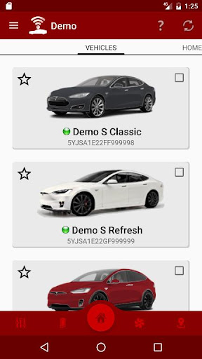 Dashboard for Tesla