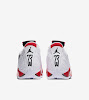 air jordan 14 white varsity red black