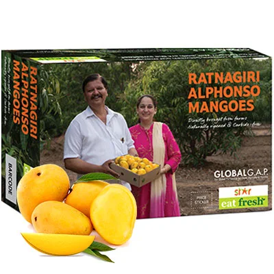 Eat Fresh Alphonso Mango Gap Certified 6 Pcs (Box)