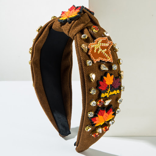 Title 6, Thanksgiving Fashion Headband with inlaid Rhine...