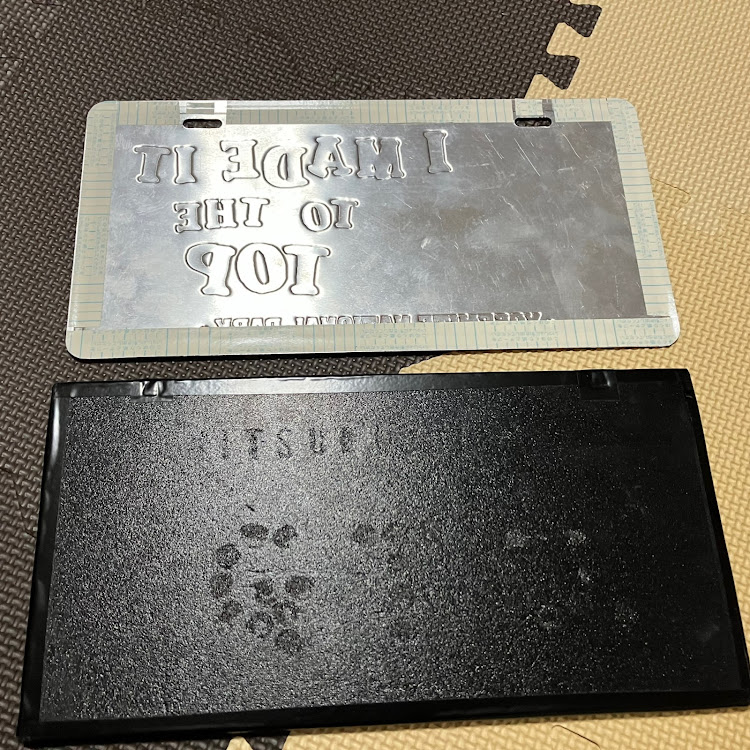 GTOのGTO嬢のナンバープレート隠しを何とかしてね！・ラスペネが届くまで・ボンドが固定されるまで・良いもの見つけました！に関するカスタム事例の投稿画像10枚目