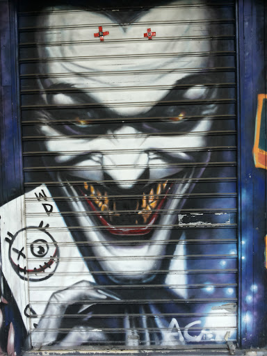 Evil Face Gratfiti