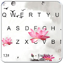 App herunterladen Ink Painting Lotus Keyboard Theme Installieren Sie Neueste APK Downloader