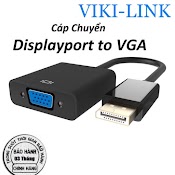 (Hàng Hãng) Cáp Chuyển Tín Hiệu Displayport Sang Vga Viki Link Dài 20Cm - Dp Ra Vga - Displayport To Vga