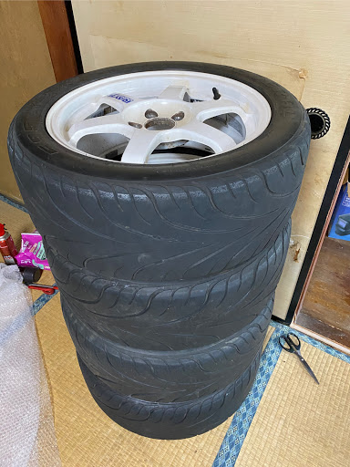 インプレッサ Wrx Sti Gc8の車バカの休日 車バカは治らない Te37 タイヤ組み替え完了 Diyに関するカスタム メンテナンスの投稿画像 車 のカスタム情報はcartune
