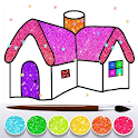 Glitter House Coloring