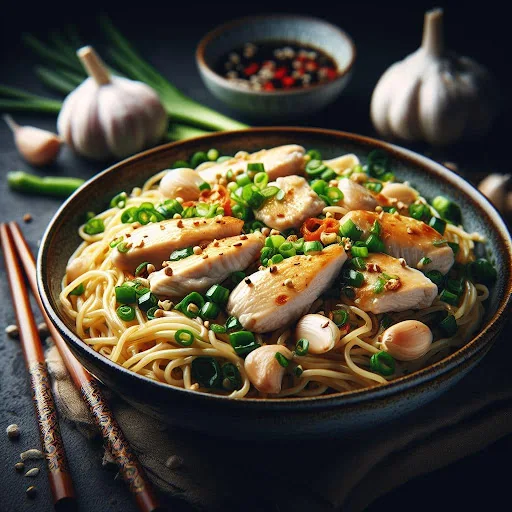 Chicken Garlic Noodles [Serves 1]