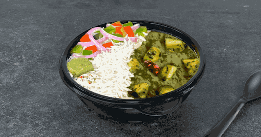NH1 Special Aloo Palak Steamed Rice Bowl