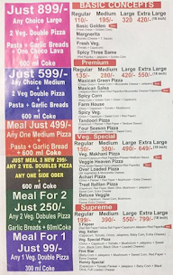 Honey Pizeria menu 2