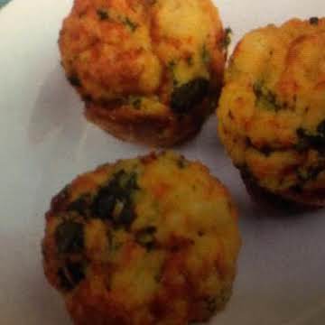 Spinach Ratatouille Strata Muffins