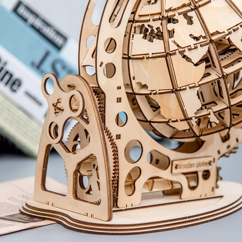 Globo terrestre 3D da assemblare per esplorare il mondo. Impara la geografia in modo divertente. Facile montaggio, perfetto per tutti.