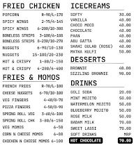 SS - Snack Shack menu 2