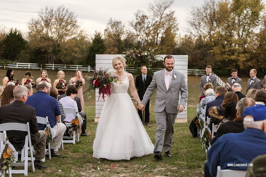 Fotograf ślubny Elaine Rohde (elainerohde). Zdjęcie z 8 września 2019